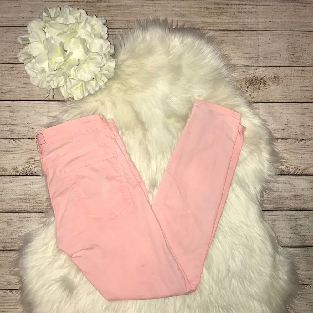 Current/Elliott The Stiletto Pink Skinny Jeans